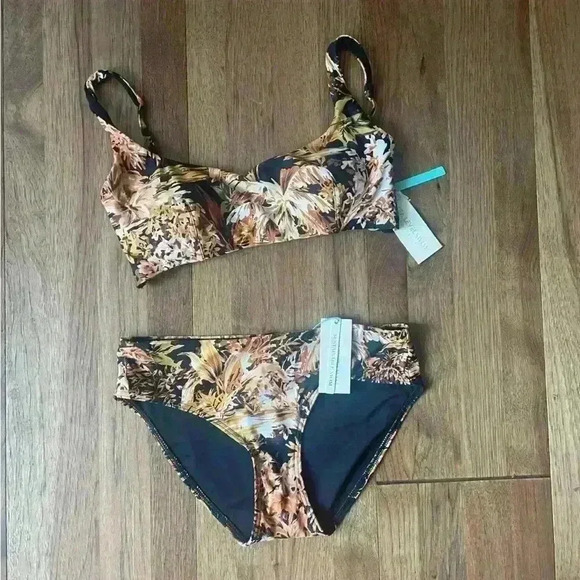 NWT Sea Level Troppica Two Piece Bikini Women’s Sz 6 Floral Beach Swimsuit‎ - Picture 5 of 16